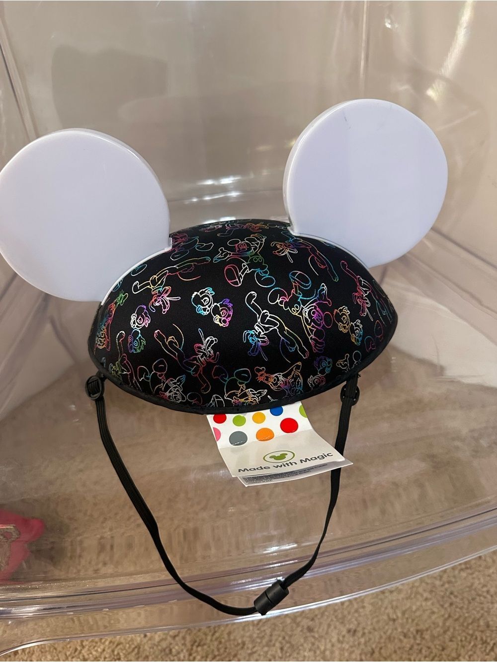 NWT Disney Parks LED Mickey Hat Cap with Light up Ears